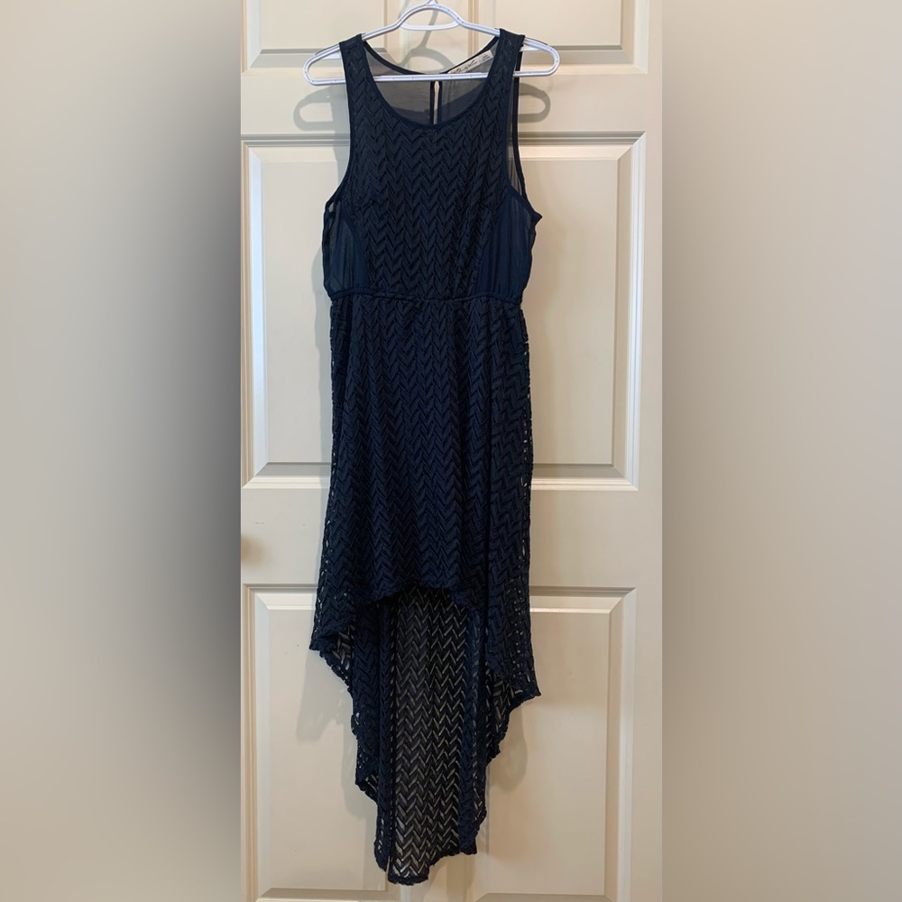 2 FOR $15 Liberty Love Halter Crochet Lace Sheer Midi Dress